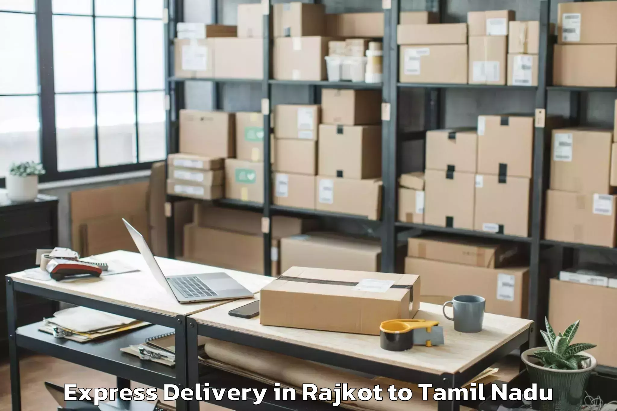 Book Your Rajkot to Vettavalam Express Delivery Today